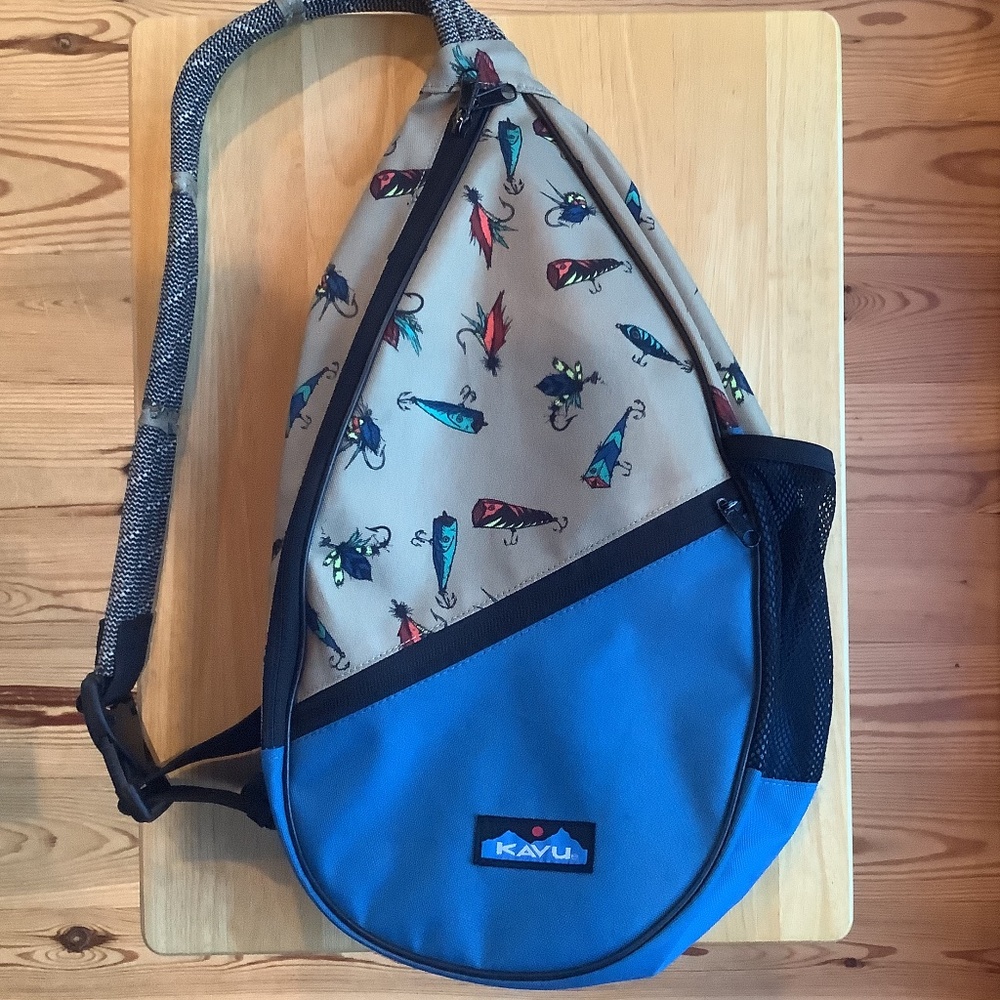 HTF Kavu Top Water Paxton Pack Crossbody Bag EUC